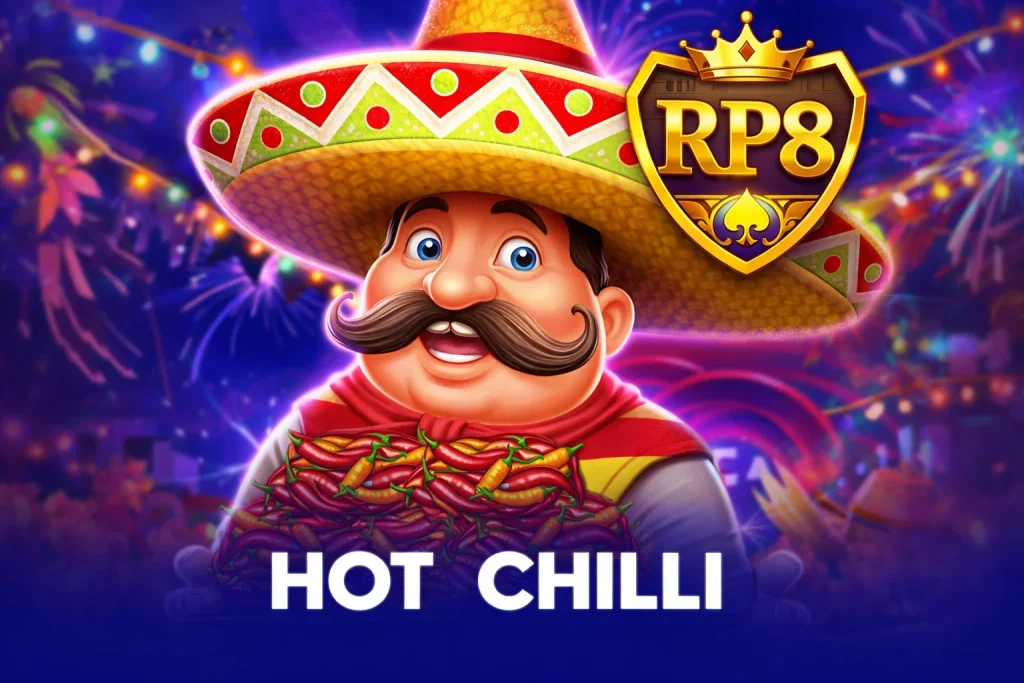 Tampilan permainan HOT CHILLI dengan tema pedas di platform RP8